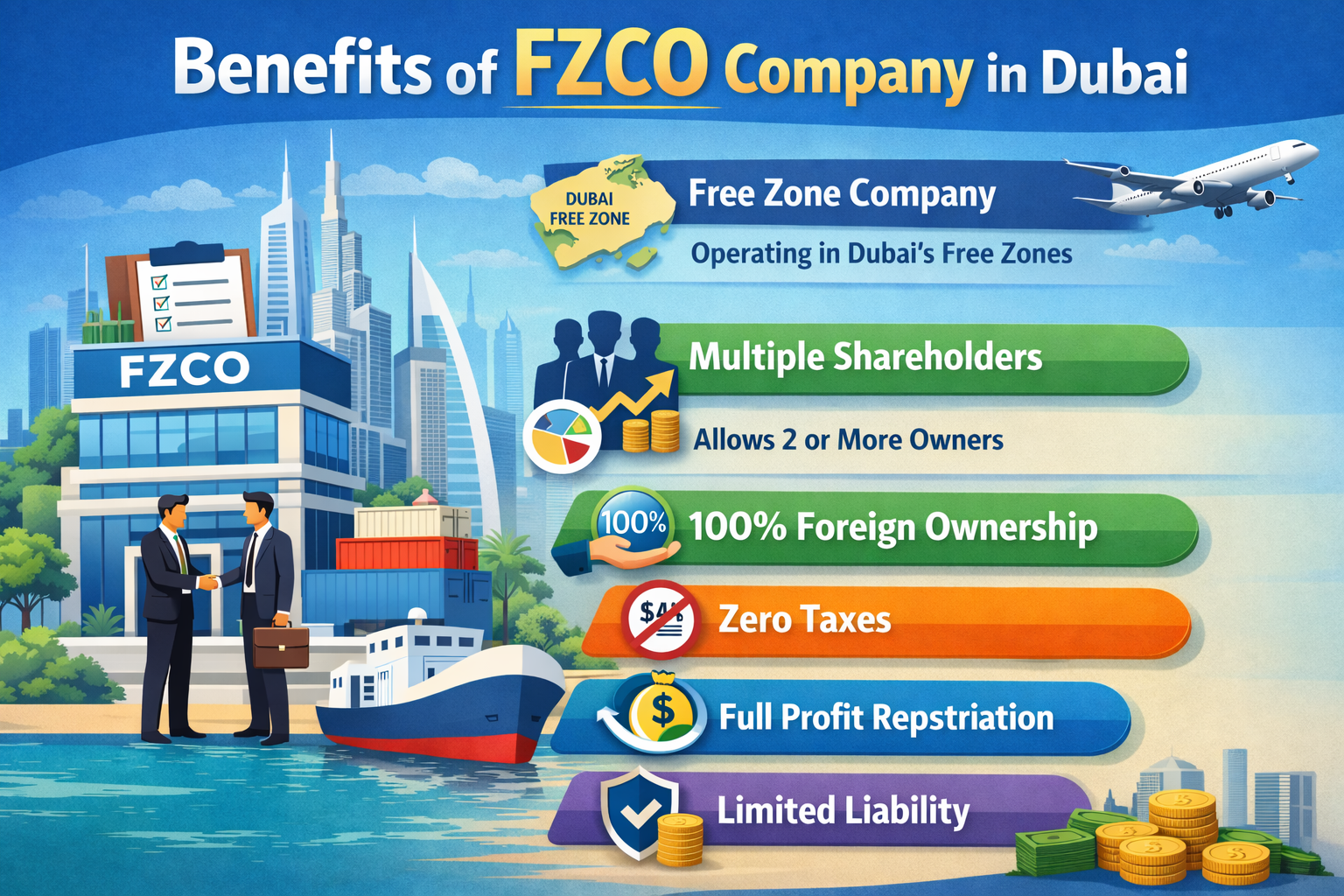 benefits of FZCO company in Dubai