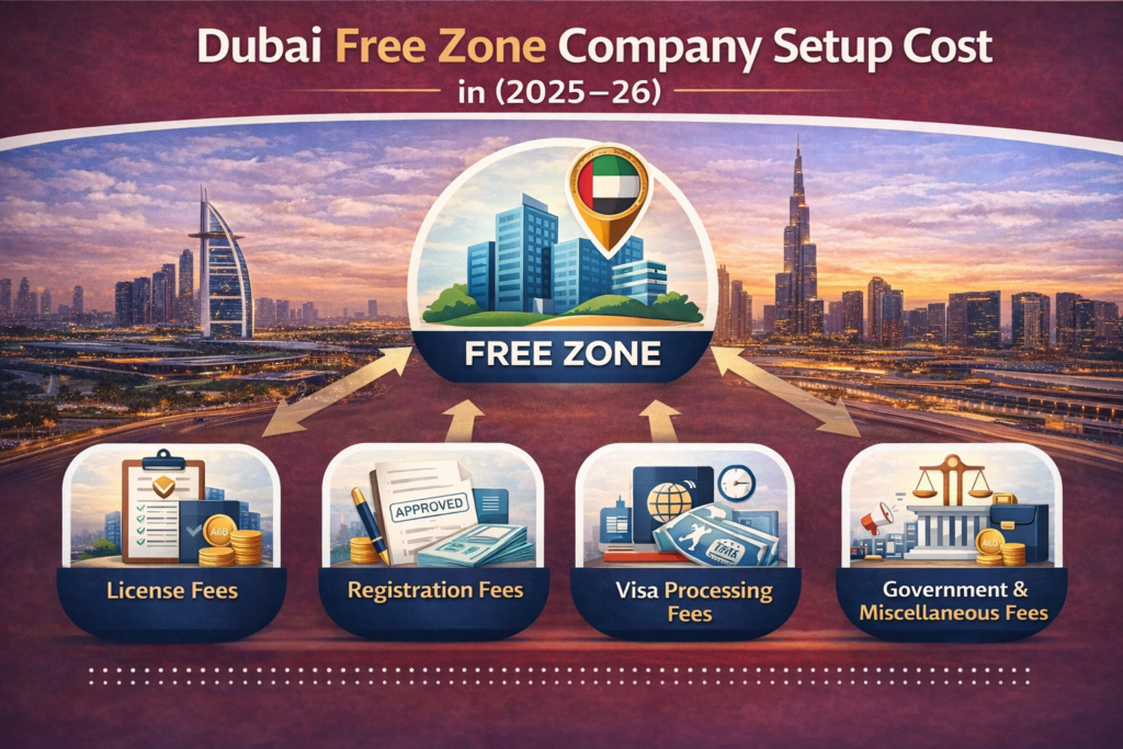  cost of opening a company in dubai free zone