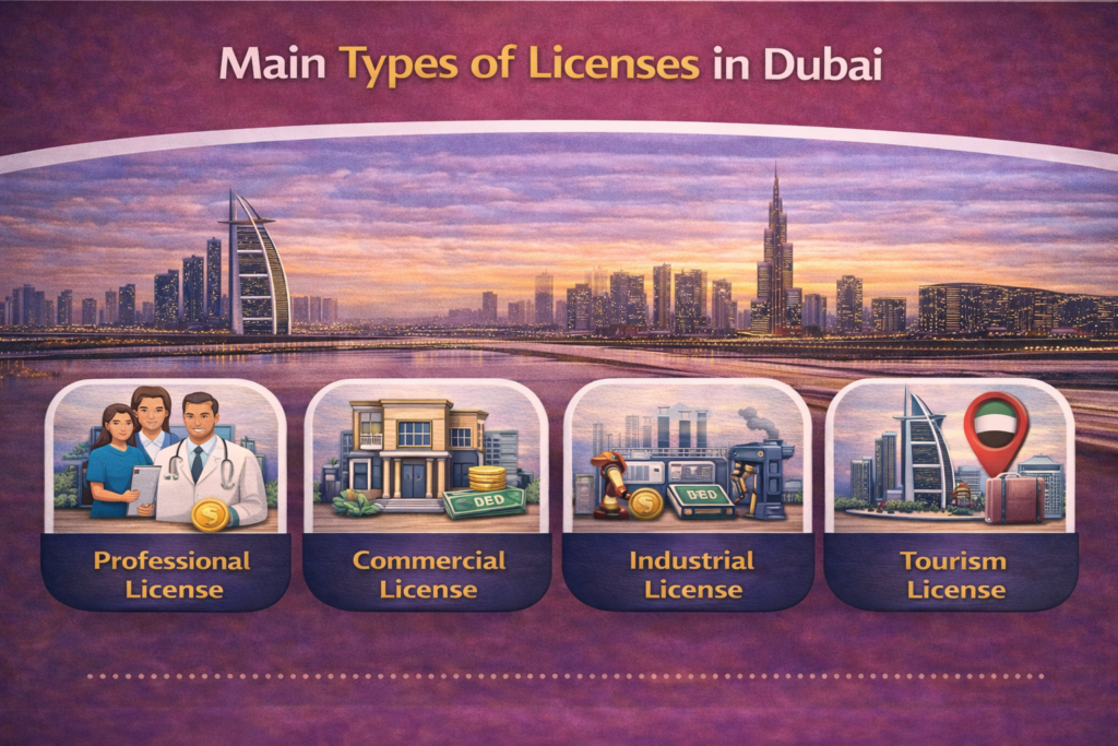 types of licenses in dubai 