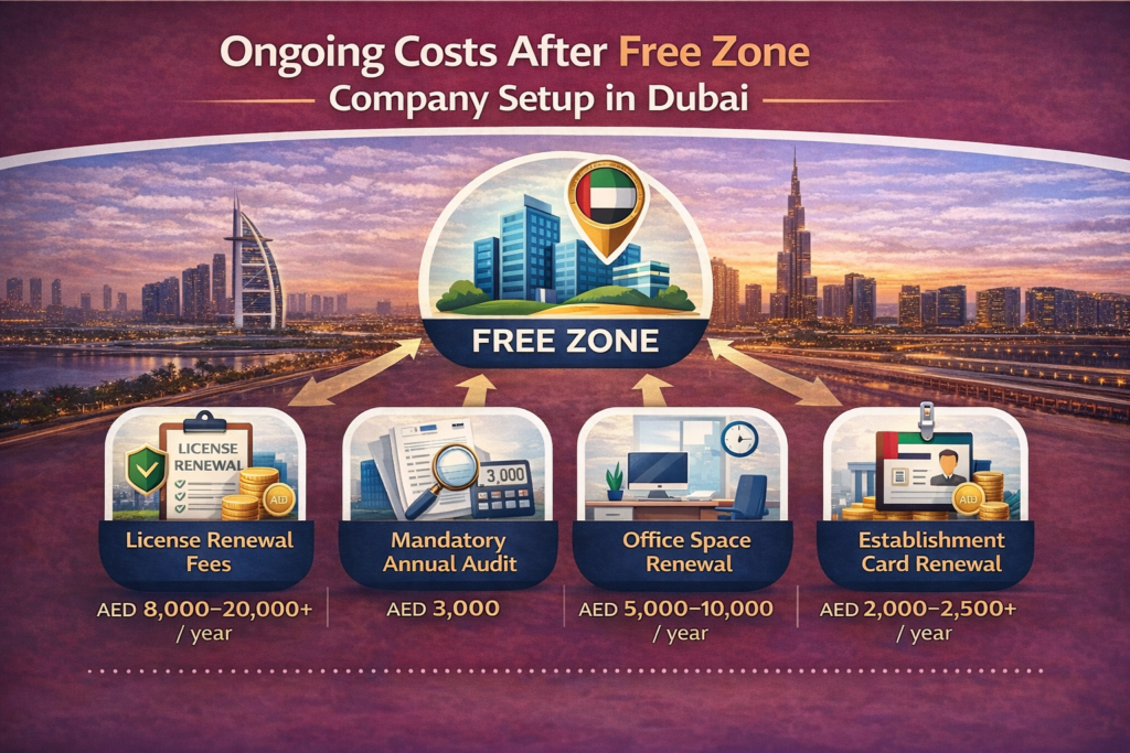 cost of setting up a company in dubai free zone