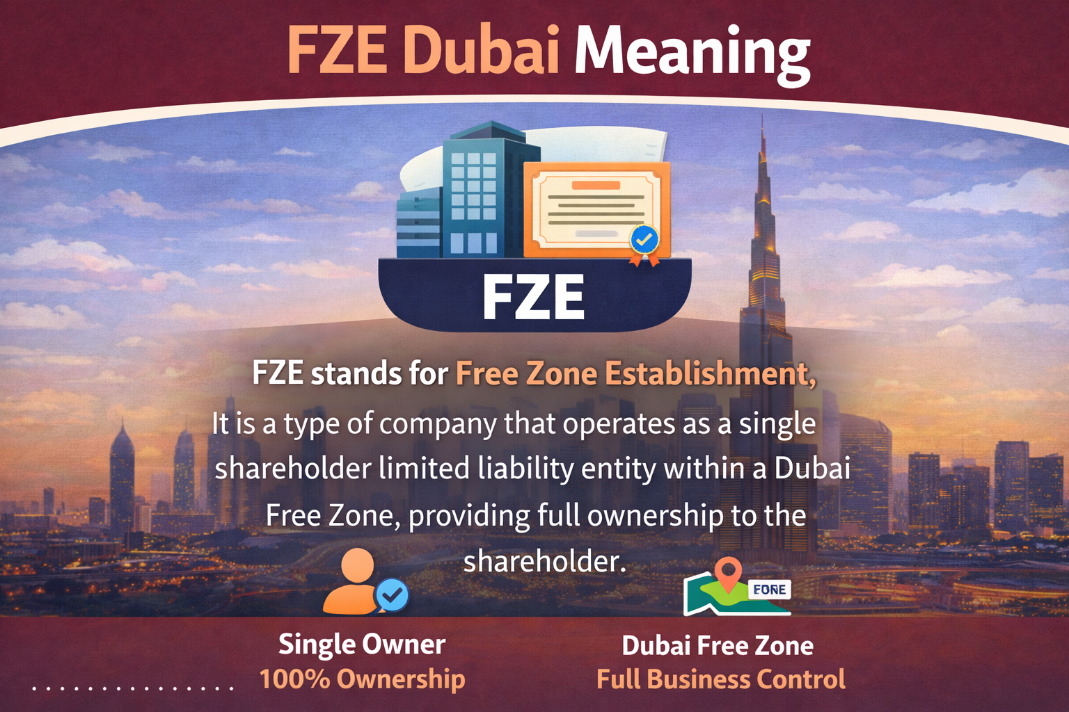 difference between FZE and FZCO in Dubai