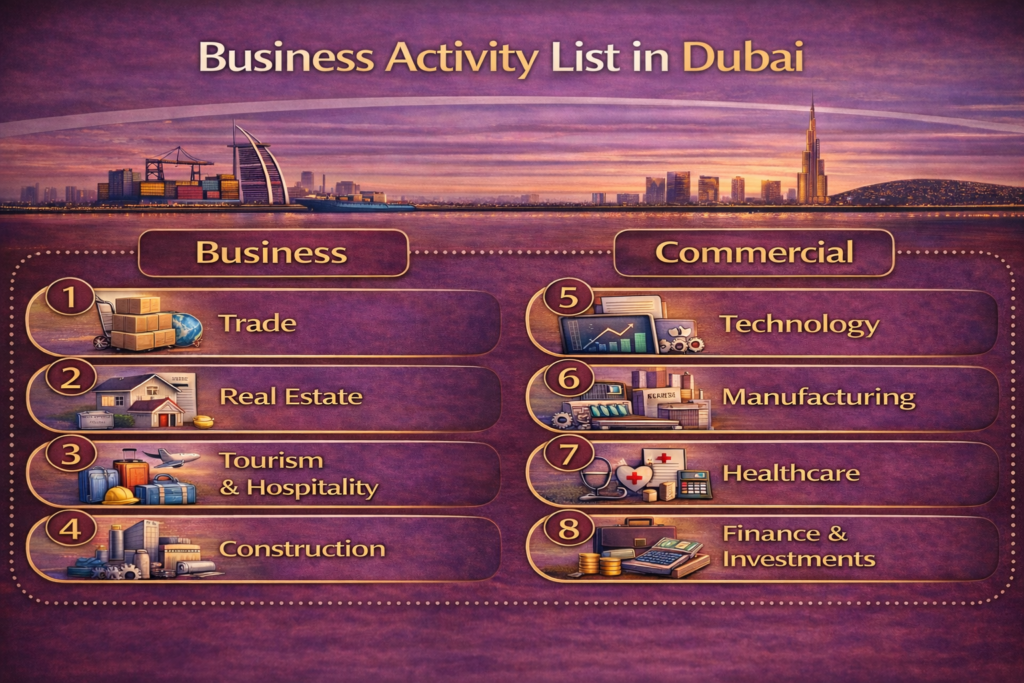 business activities in Dubai