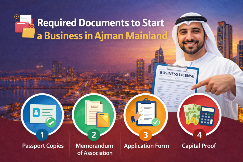 documents required for ajman mainland company formation