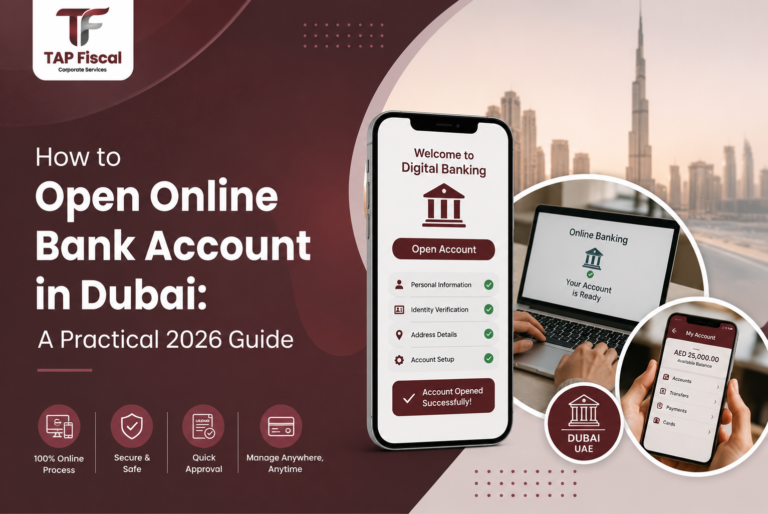 how to open an online bank account in Dubai